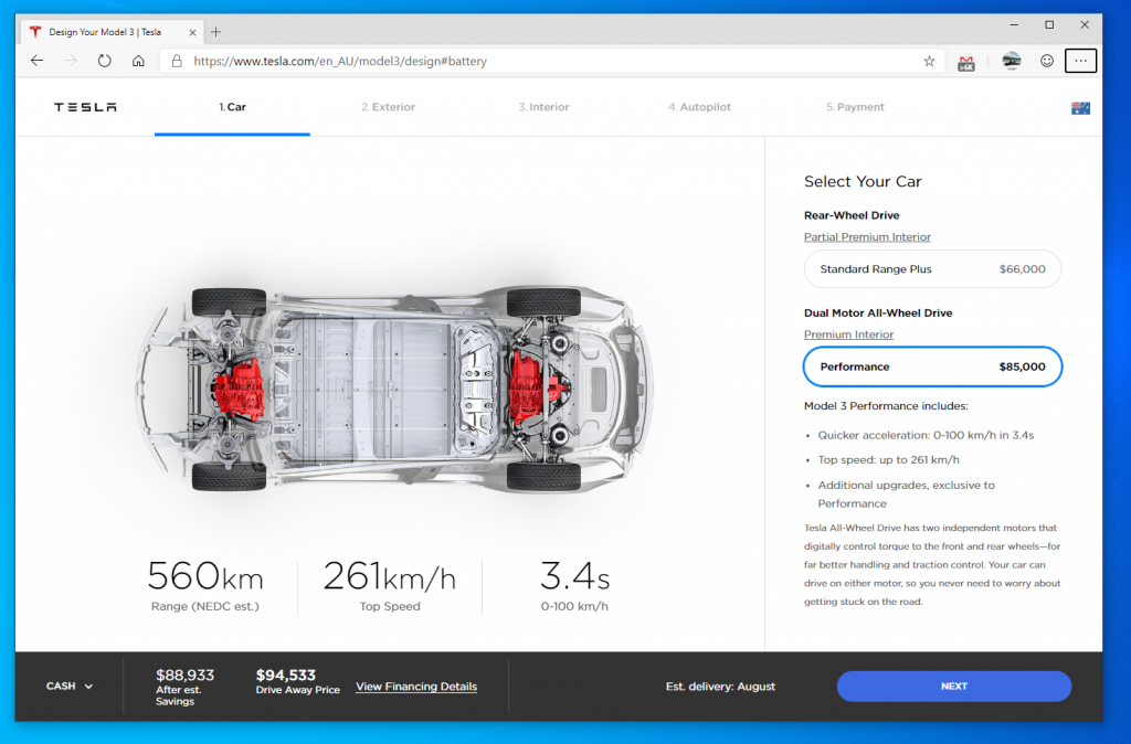 Breaking: Tesla Model 3 order page is now live in Australia - techAU